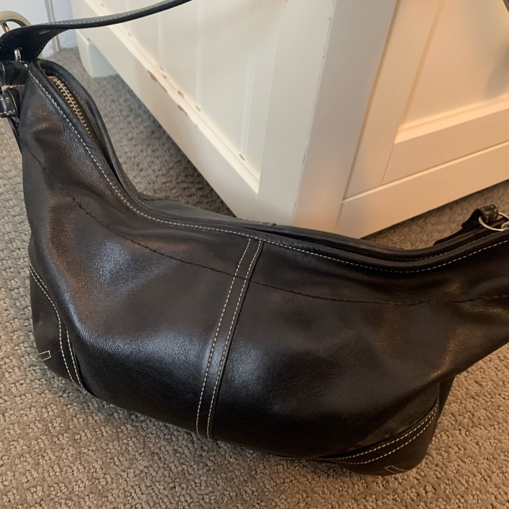 Coach Black Mini Leather Bag